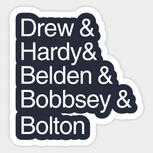 Classic Teen Mystery Names Sticker